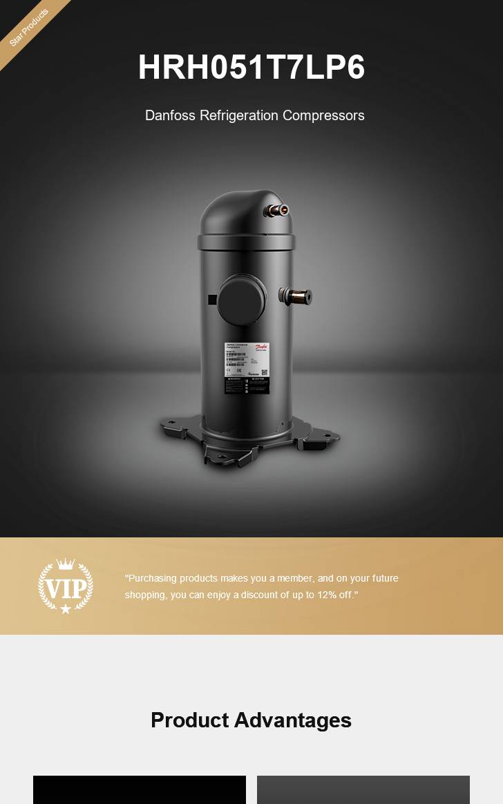 Danfoss Compressor HRH051T7LP6, technical parameters pdf, structure diagram